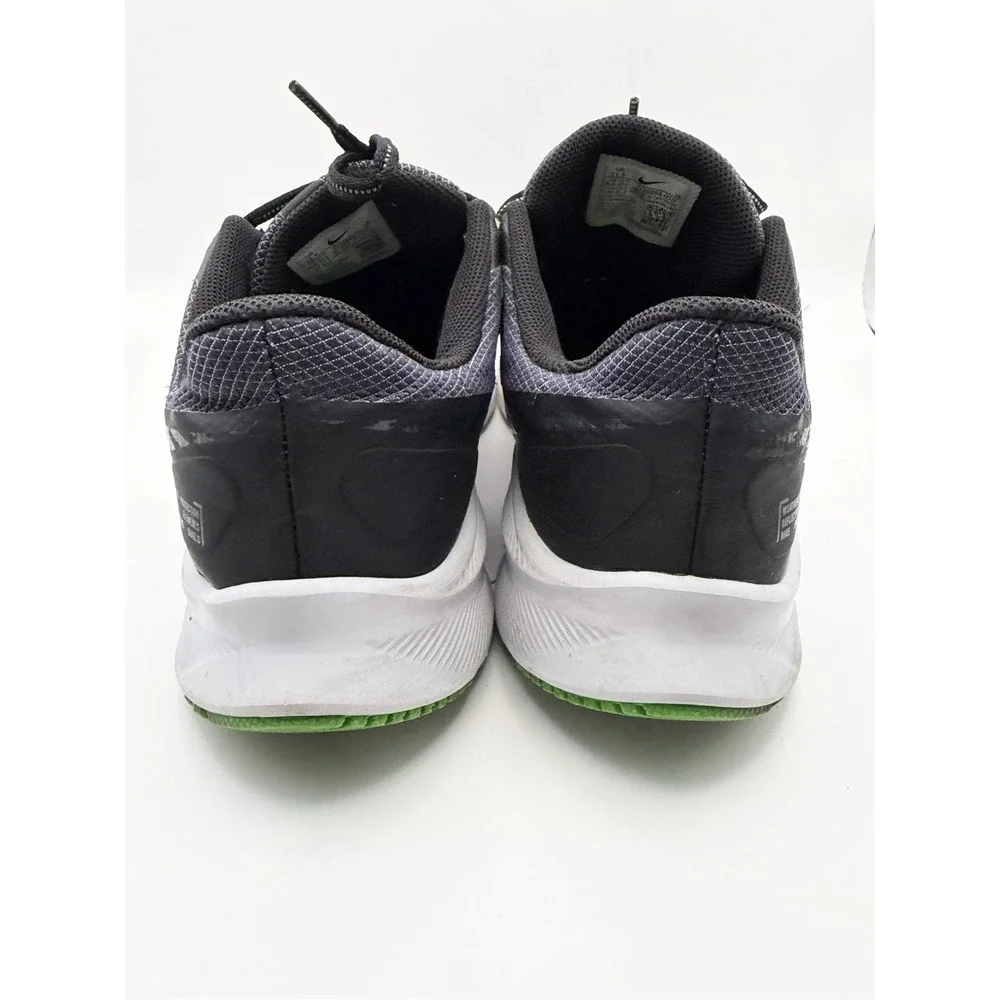 Nike Quest 3 Shield Men's Size 11.5 Black Green Running Shoes Water Resistant